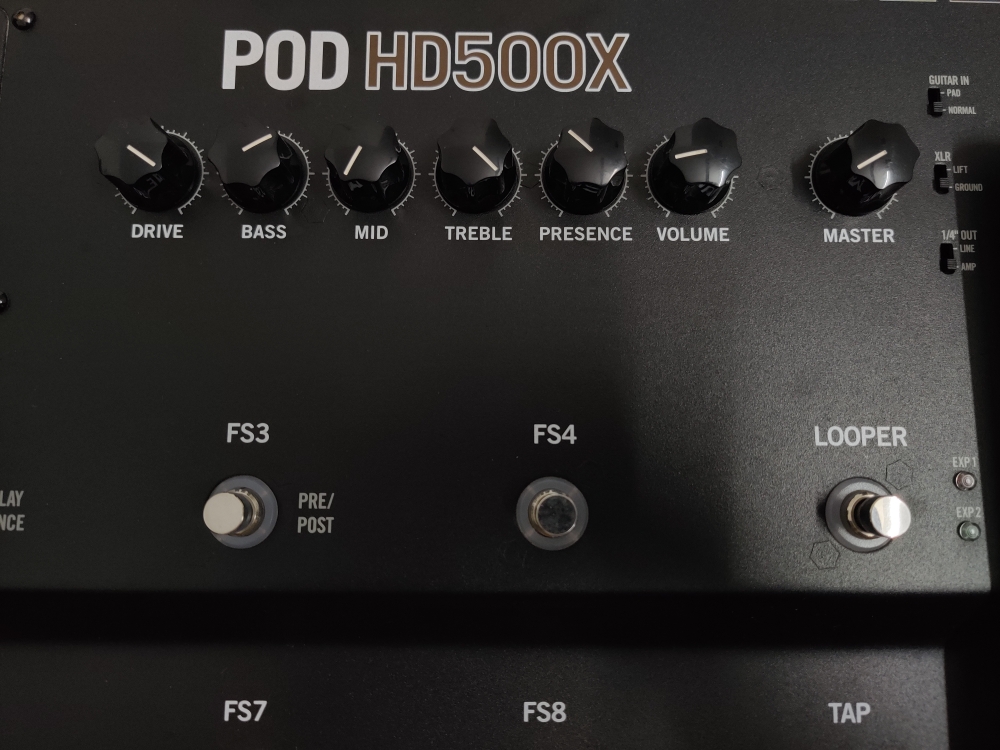 【ジャンク】Line6 podHD500 Line6 POD HD500X Multi-Effects Guitar Pedal Black Used