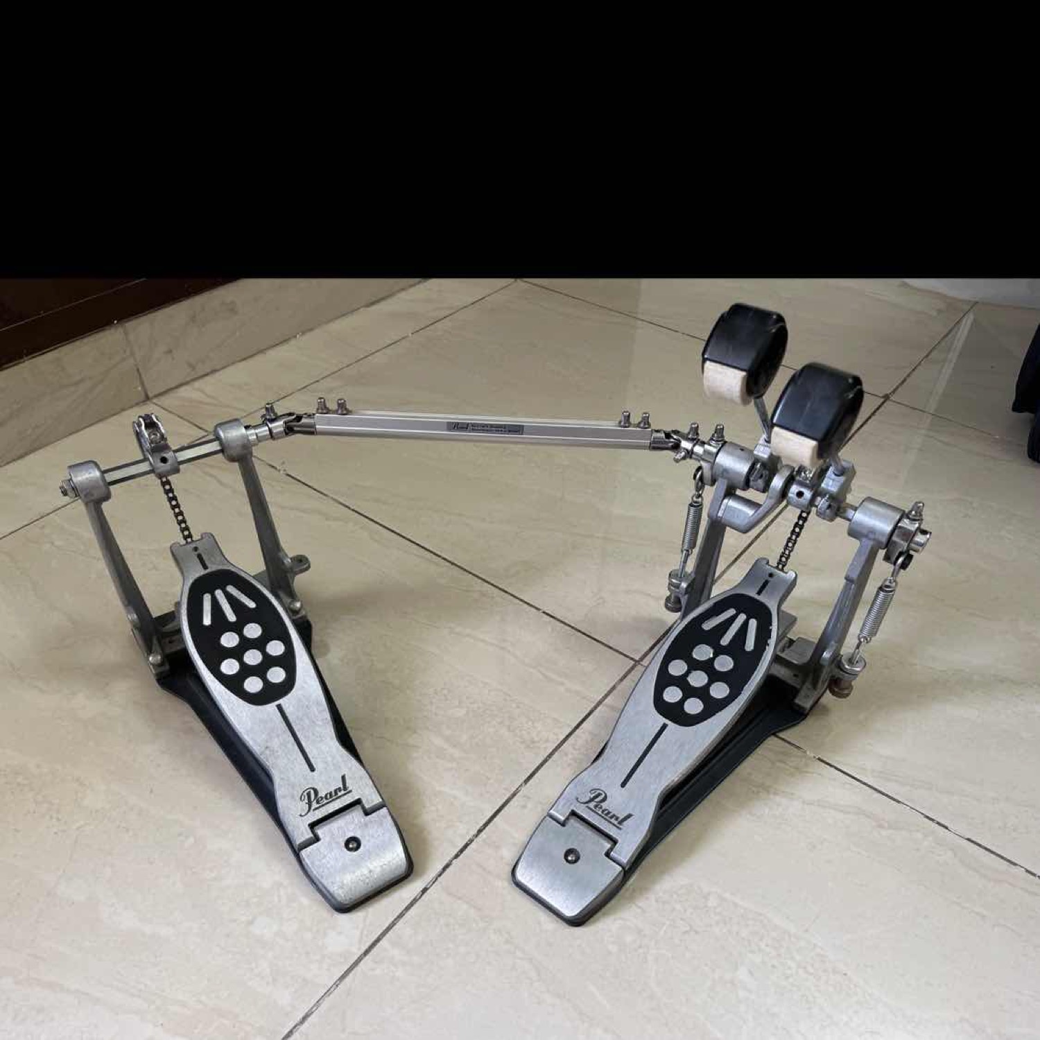 Pearl B250QB Bass Drum Pedal With QuadBeater | Professional Drum Pedal With Hoop Clamp Assembly